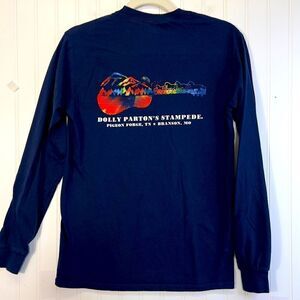 Dolly Parton’s Stampede long sleeve tee women’s S Pigeon Forge TN blue